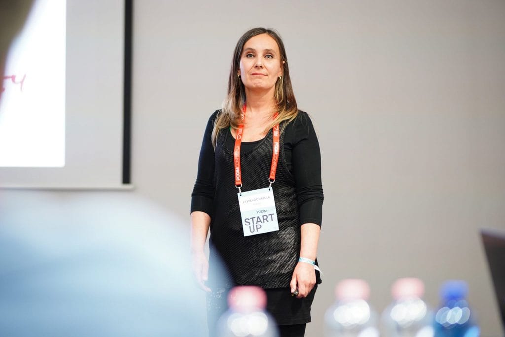 Ursula Lavrencic presenting KOBI, the learning tool for the beginning readers